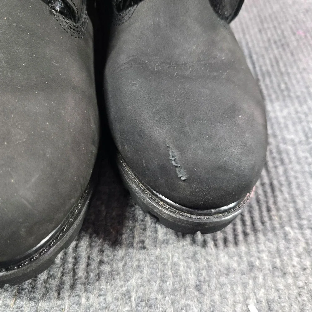 Timberland Boots Mens‎ Size 10.5M Black Leather Combat Lace Up Work Boot 10661